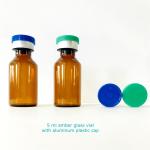 ISO9001 Blue Orange Medicine Vial Cap With Rubber Stopper