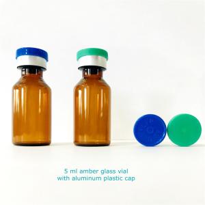 China ISO9001 Blue Orange Medicine Vial Cap With Rubber Stopper wholesale