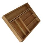 tableware bamboo expandable drawer organizer cutlery box China manufacturer