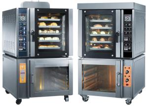 China Steam Spray Commercial Baking Ovens Convection Toaster Oven With Proofer wholesale