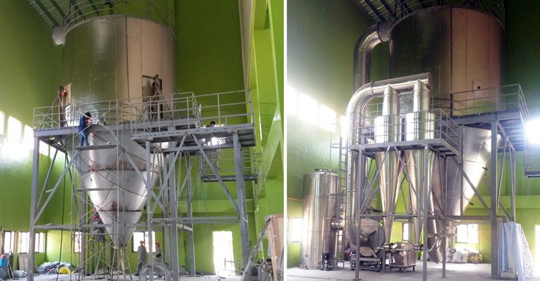 Lpg High Speed Centrifugal Spray Dryer For Food Fermented Liquid Starch Powder 2L 3L 5L 10L/H