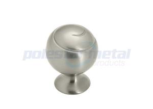 China Brushed Nickel Cabinet Hardware Zinc Alloy Modern Round Cabinet Knobs wholesale