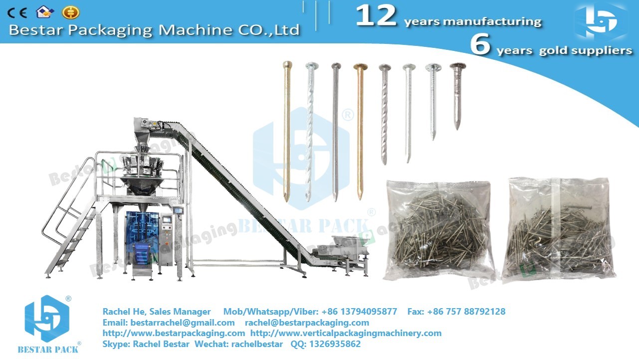 Automatic weighing packing machine for iron nails length 60mm BSTV-450AZ