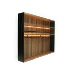 12 Hook Rustic Wall Mounted Kitchen Wood Rack 60X60X50cm