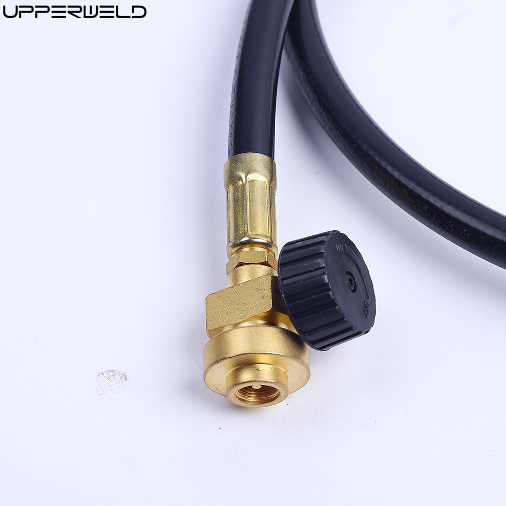 5ft and 12ft LPG Propane Brass Adapter Hose Kit for Motorhomes Tank RV Camping Easy
