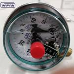 60MPa Silicone Filled 380V Electric Contact Pressure Gauge Shock Resistant