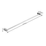 Heavy Duty Single Rail Hotel Towel Rack Over Toilet Supply Stainless Steel