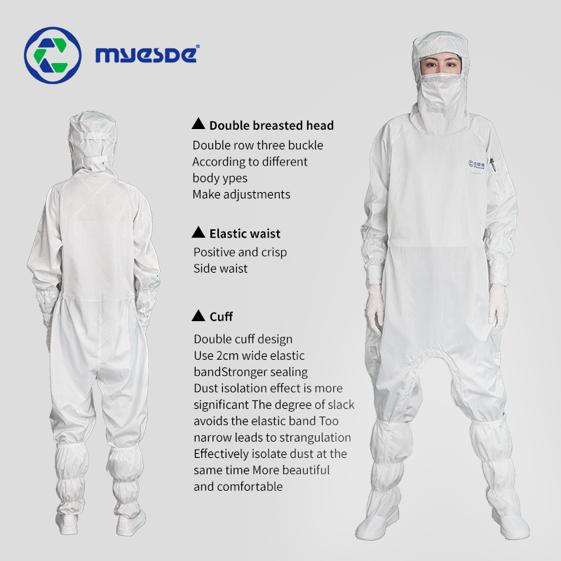 Anti-static Garment Jumpsuit Cleanroom esd Workwear Protective Clothing Coverall Antistatic Clean Room Clothes