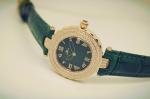 Round Japan Quartz Stainless Steel Watches Custom Leather Waterproof