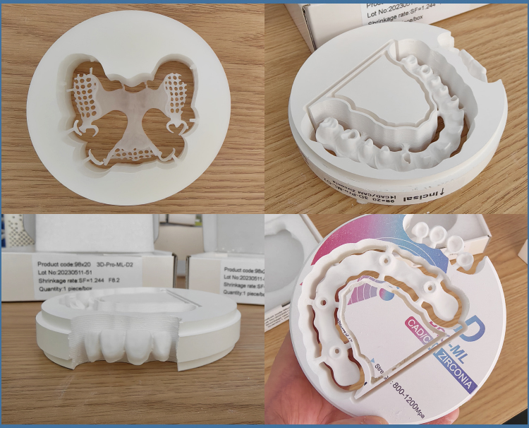 B1 B2 Colours SHT Zirconia Multilayer Block For Veneers Teeth