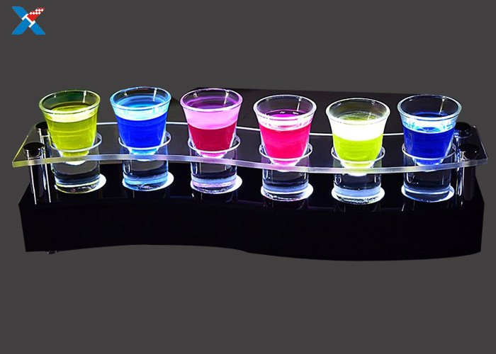Non - Toxic Acrylic Cocktail Tray , Clear Acrylic Serving Tray Chemical Resisdence