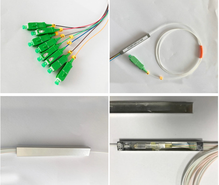 900um Blockless 1×64 SC APC Single Mode Fiber Splitter Tap 50:50