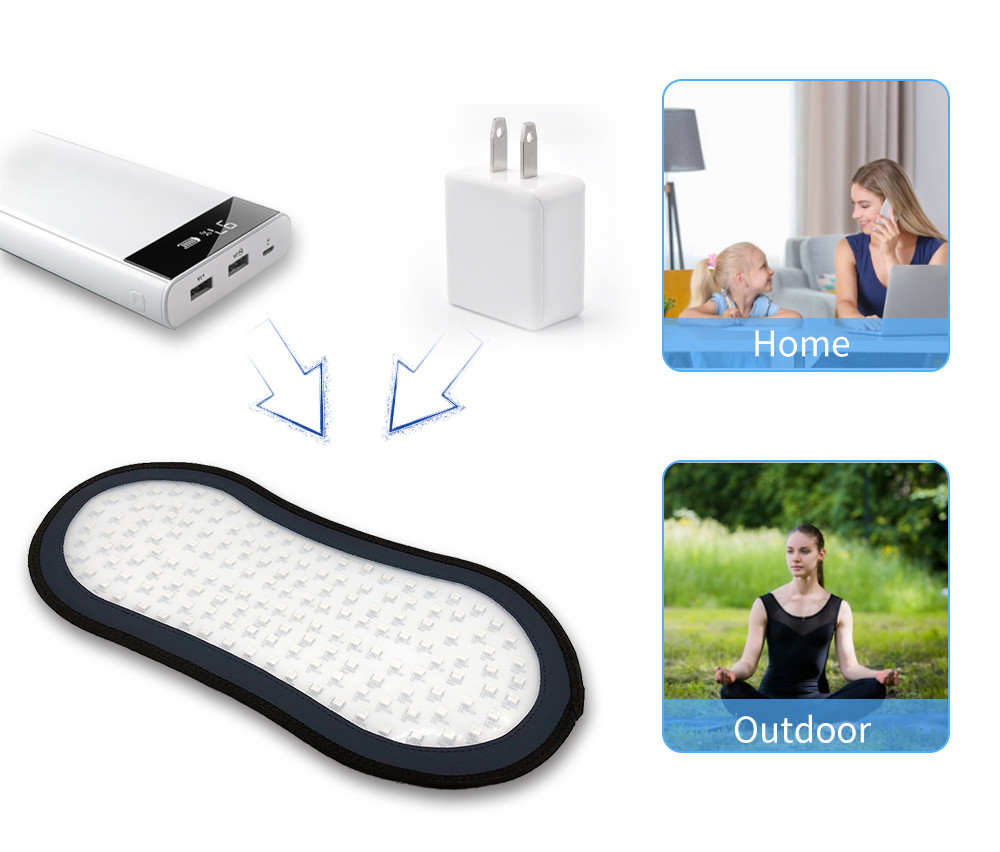 PLT Deep Infrared Light Therapy Pads Flexible Wearable Infrared Knee Wrap At Home