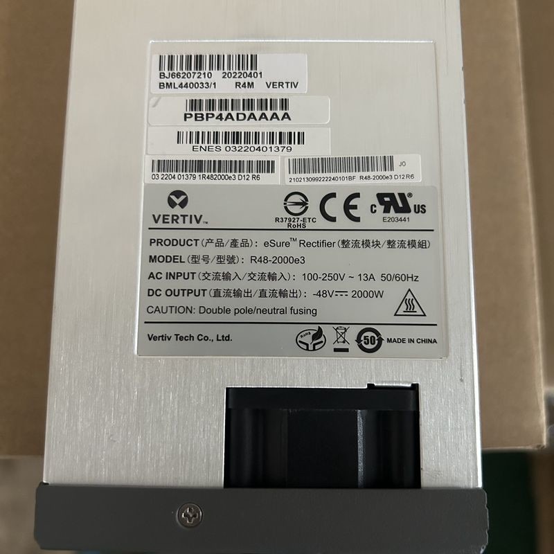 Vertiv 48V 30A R48-2000e3 Flatpack2 Power Supply Rectifier Module Telelcom Power R48-2000e3