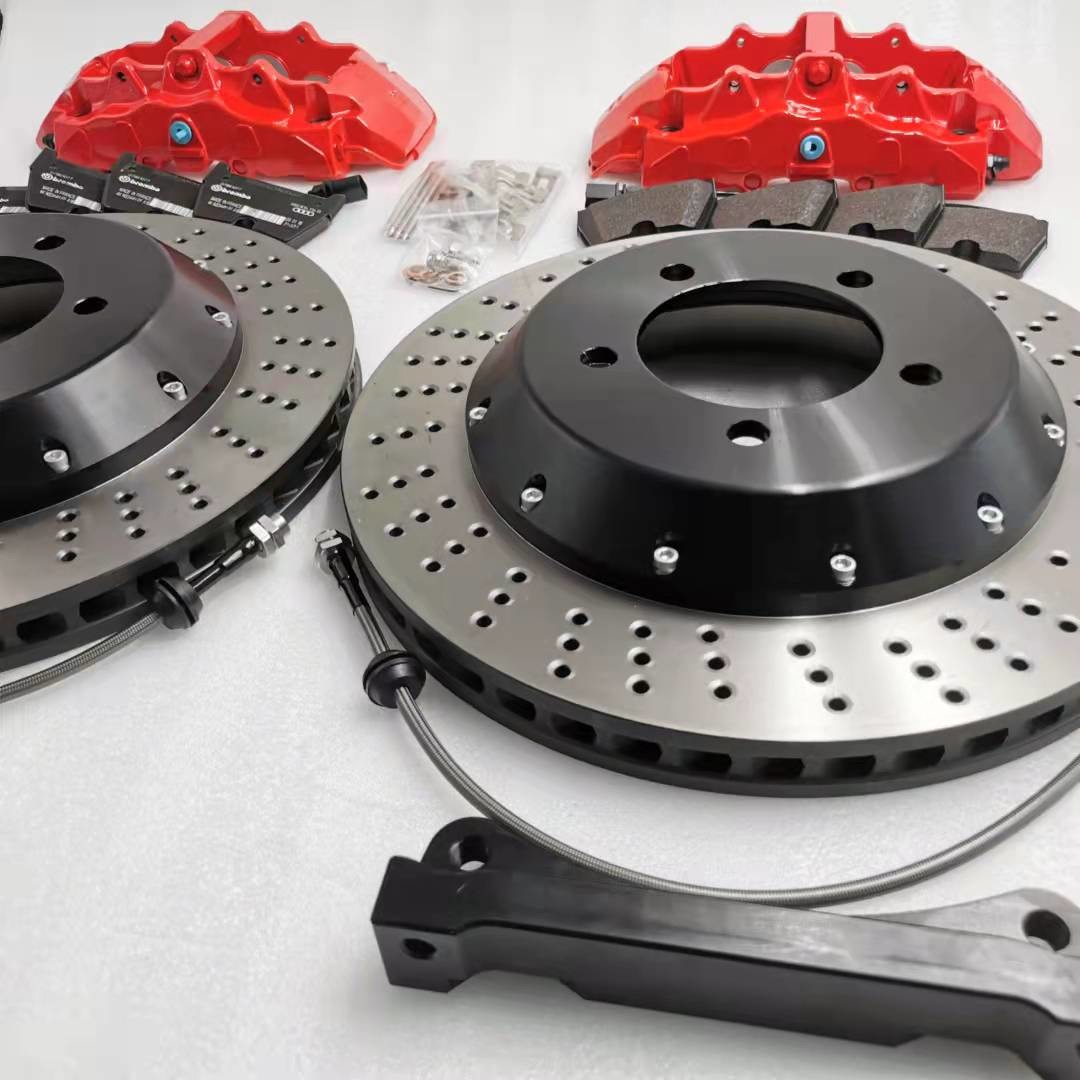 Jekit Drilled Brake Disc 405mm 6061 Big Brake Kit Caliper With Bell Bracket