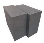 Isostatic graphite block used to makeparts in industrial furnaces