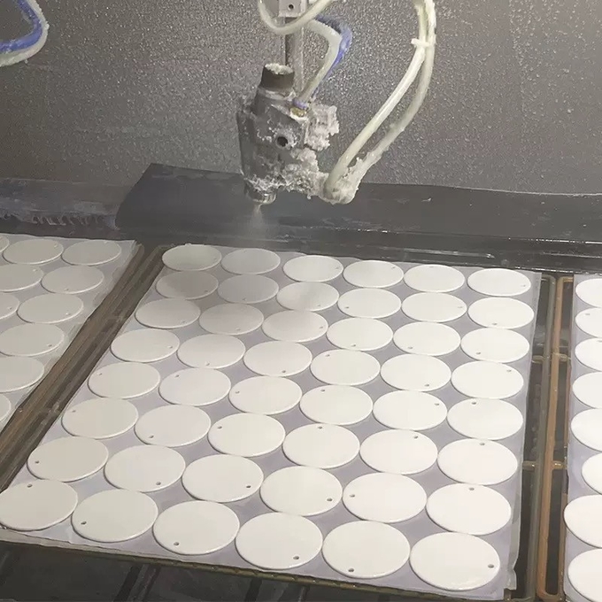 3'' Sublimation Ceramic Blanks Christmas Ceramic Pendant For Sublimation Printing