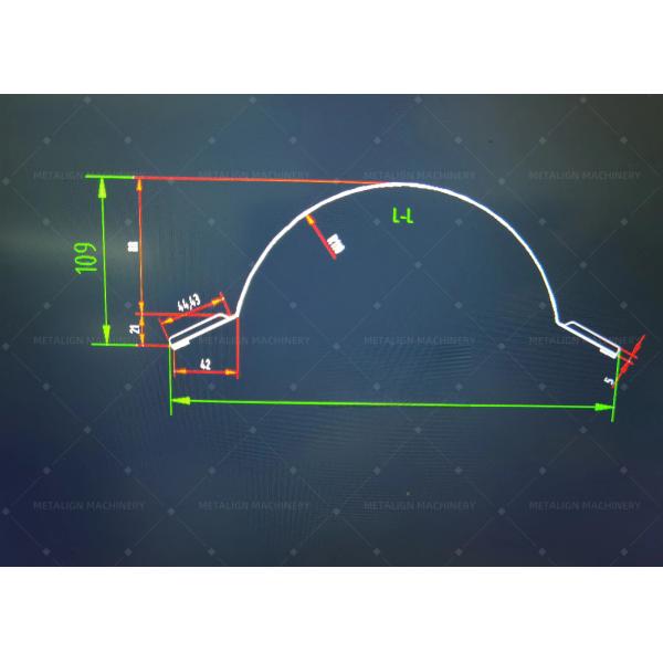 Ridge Cap Roll Forming Machine with 18 Forming Stations for 0.3-0.8mm Metal Roofs at 15-20m/min