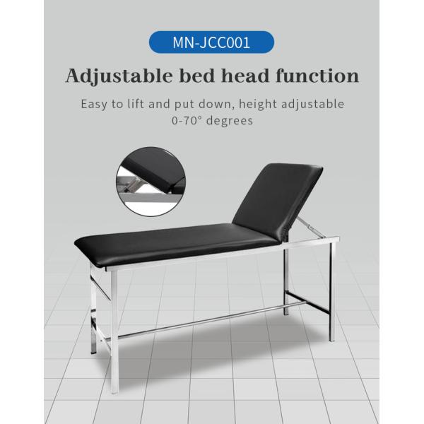 MN-JCC001 Factory Price Manual Stainless Steel Medical Patient Examination Bed Couch for Clinic Hospital