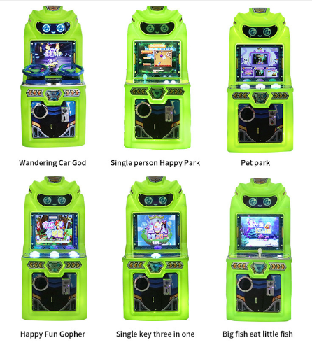 Amusement Park Mini Kids Games Machine Coin Operated Button Game Machine