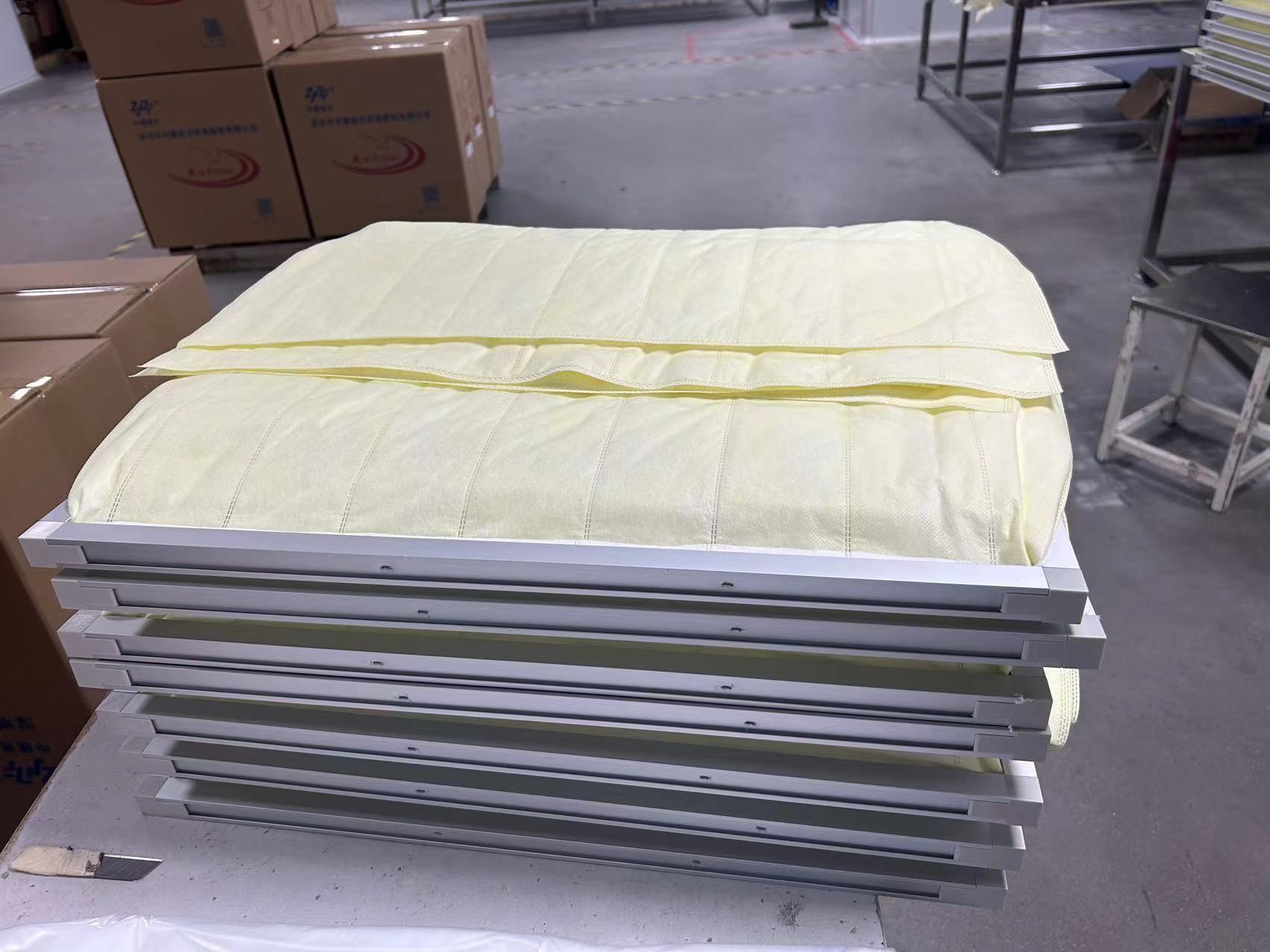 1um Pocket Air Filter Fiberglass For HVAC System 45%-95% Filtration Efficiency