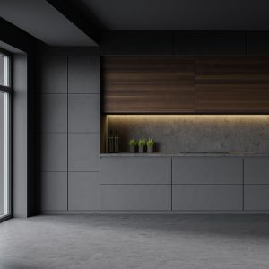 Modern 304 Stainless Steel Kitchen Cabinets Open Design Kitchen