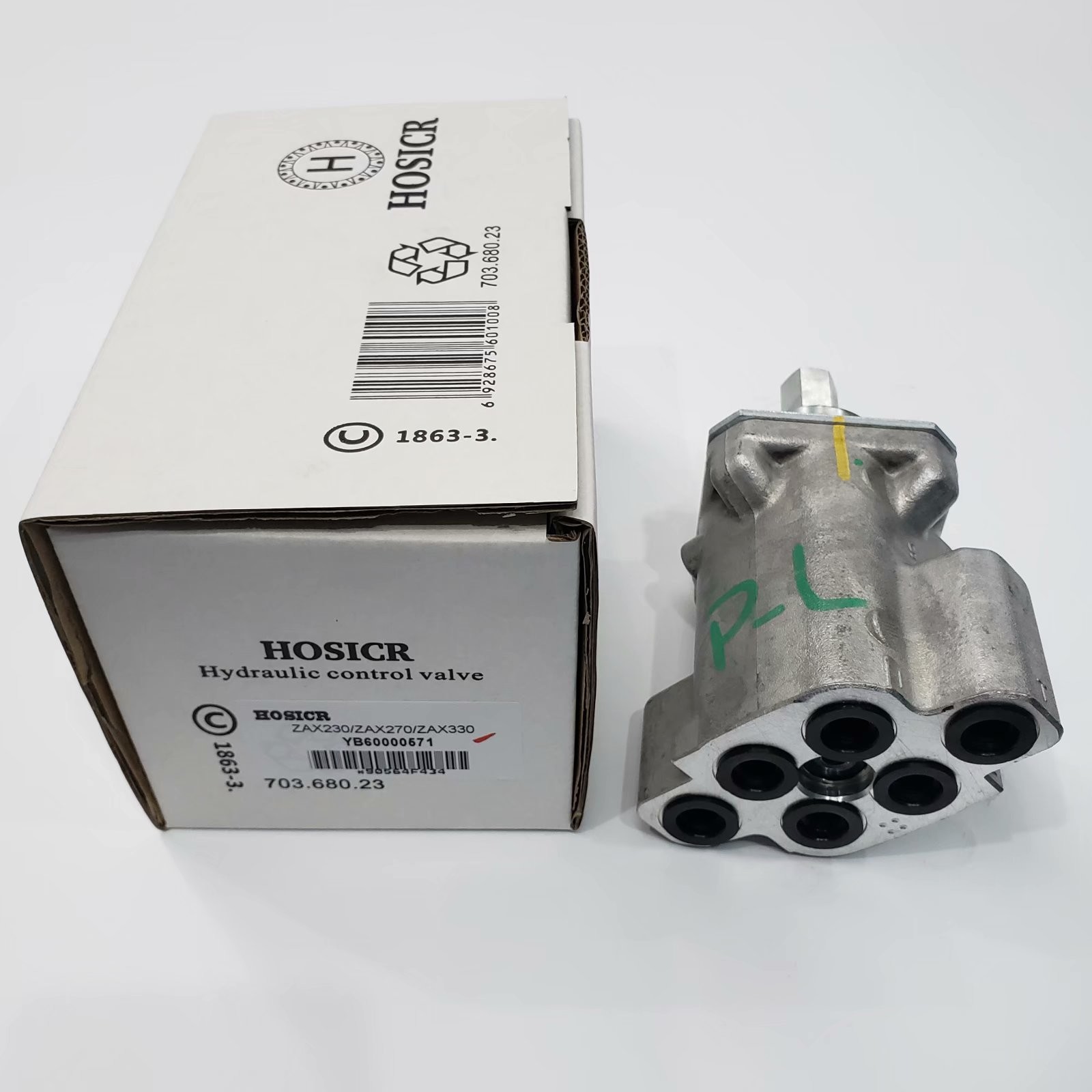 YB60000571 Excavator Pilot Valve For Hitachi ZAX230 ZAX270 ZAX330