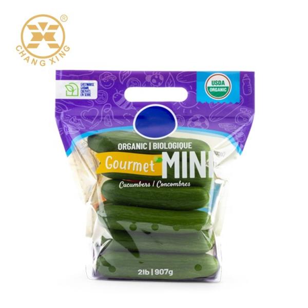 Quality PP Gravure Vegetable Packing Bags VMPET Transparent Packaging Plastic Bag for sale