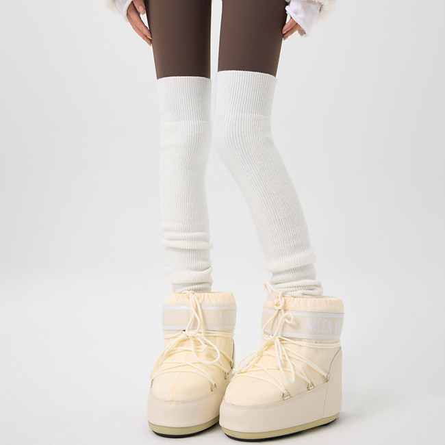 Women Ribbed Over Knee High Socks Leg Warmers Toeless Yoga Ballet Dance Leg Warmers