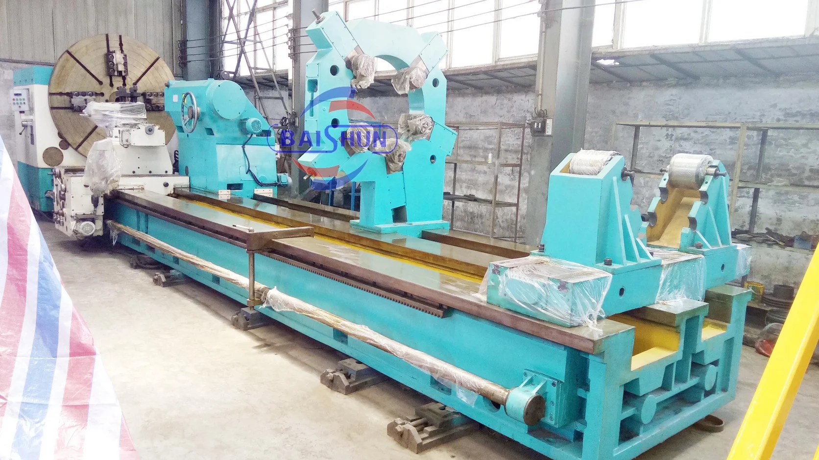 C61200 Extra Big Swing Horizontal Lathe Machine Heavy Duty Metal Turning Cutting