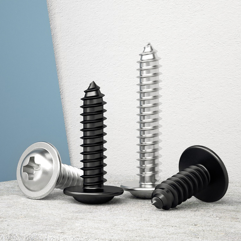 Cross Recessed Pan Head Washer Screw DIN968 Self Tapping Screws With Washer