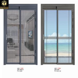 China Living Hall Bedroom Aluminium Glass Hinged Door Hinged Aluminium Doors 35 - 45mm wholesale