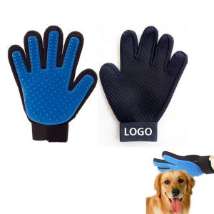 China Colorful Promotional Pet Massage Gloves Dog Comb Logo Customized wholesale