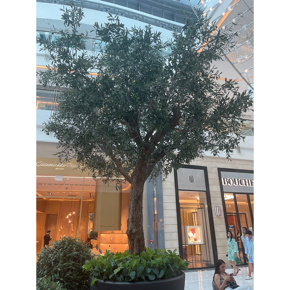 Factory Price Large Artificial Olive Tree, a Large Ornamental Fiberglass Tree for Indoor Restaurants and Shopping Malls