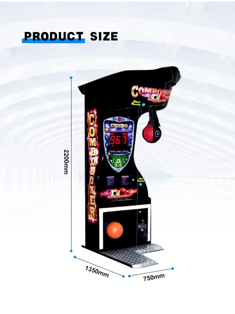 Custom Coin Operated Punch Ball Machine Boxing Hit Machine Indoor Adults Sport Games