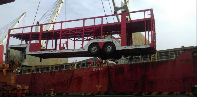 3 Axles Car Carrier Semi Trailer with Steel Material and 40000KG Payload