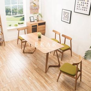 China Latest Designs Solid Wood Furniture White Oak Dining Table wholesale