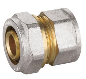 China Nickel Plated Brass Fittings PF5003 Female Straight Union Connector wholesale