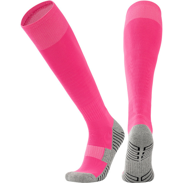 Custom Logo Compression Knee High Soccer Socks for Regular Style Non-Slip Football