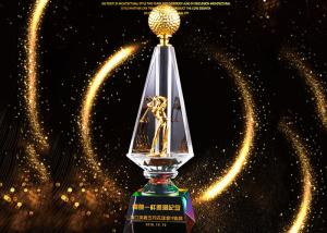 China Hole In One Golf Trophy Cup , Custom Logo Golf Tournament Trophies wholesale