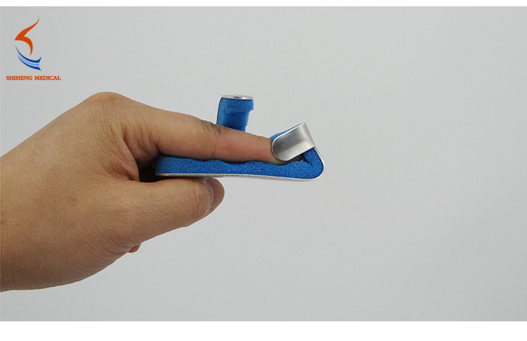 Custom aluminum metal frog baseball finger splint.jpg
