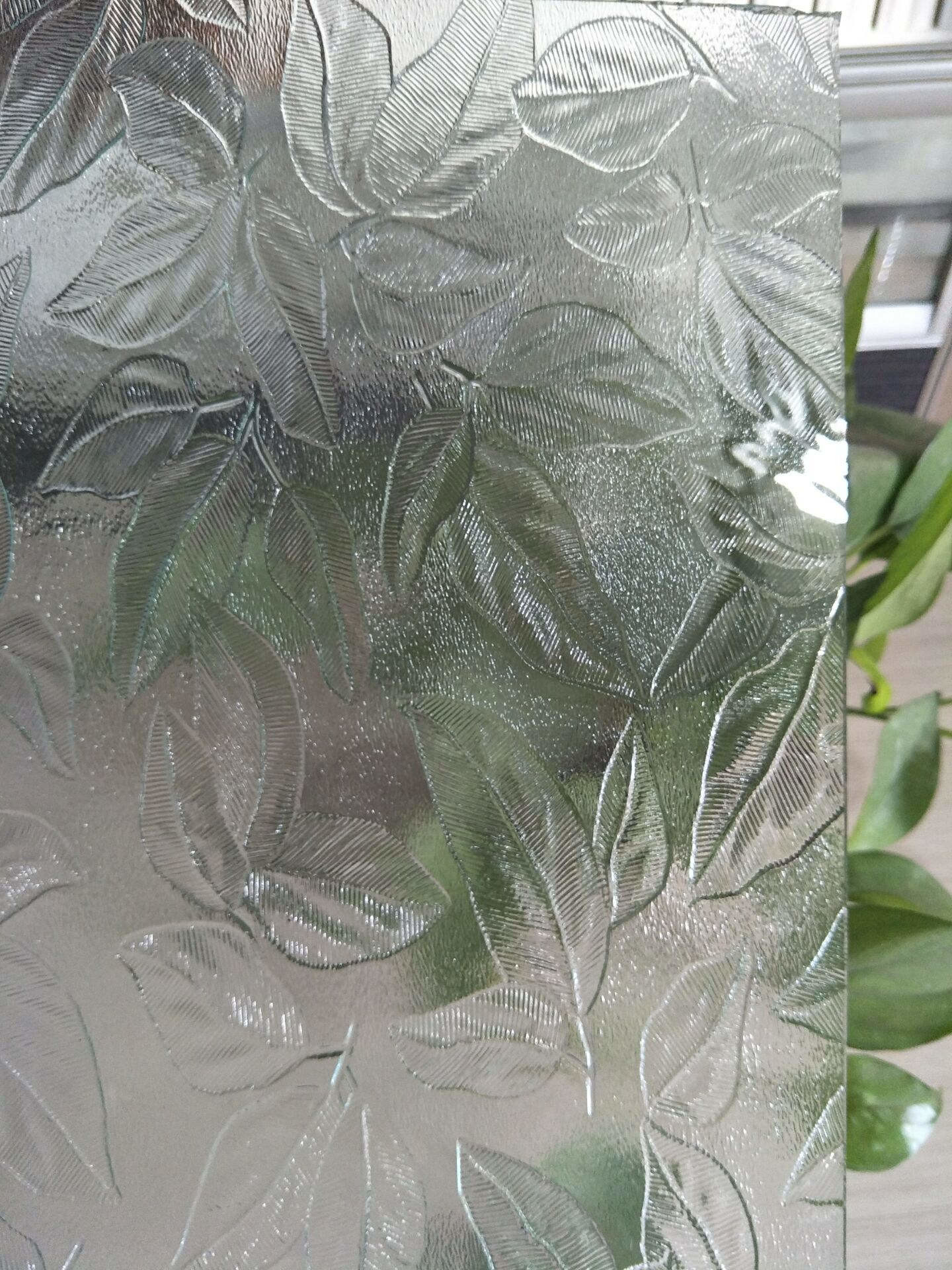3.2mm 2mm Patterned Tempered Glass Patterned Figured Glass For Windows