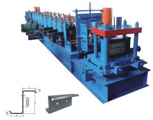 China Blue Z Purlin Roll Forming Machine 10m/min For Color Steel on sale