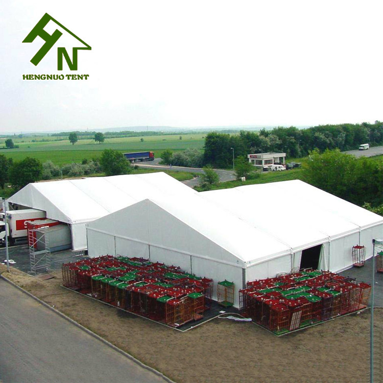 White Large Outdoor Warehouse Tents Relocatable Opaque PVC Fabric Carpa