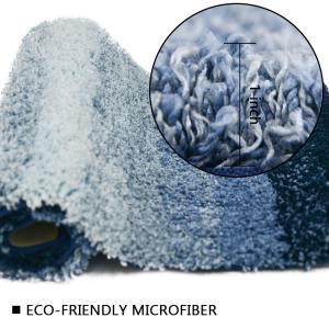 China Microfiber 1310GSM Rectangle Washable Latex Backed Bathroom Rugs wholesale