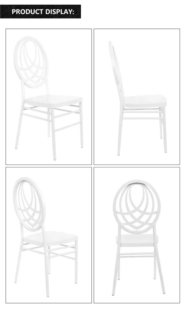 Supplies Metal Gold White Wedding Banquet Chiavari Chair With Cushion For Event
