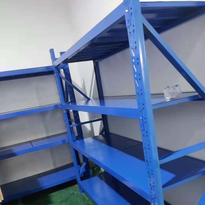 Metal Rivet Rack Shelving Adjustable For Supermarket Inventory Management