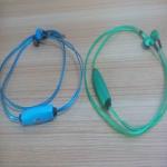 factory price high bright el earphone/ el wire earphone/ glow earphone