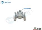 Direct Mountable Industrial Ball Valve , Flanged Top Entry Ball Valve