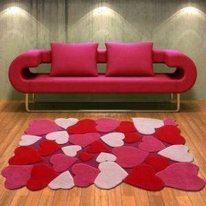 China Flower carved Vivid Design Handtufted Acrylic Carpet wholesale